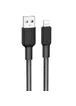 Дата кабель Hoco X69 Jaeger USB to Lightning (1m) Black / White