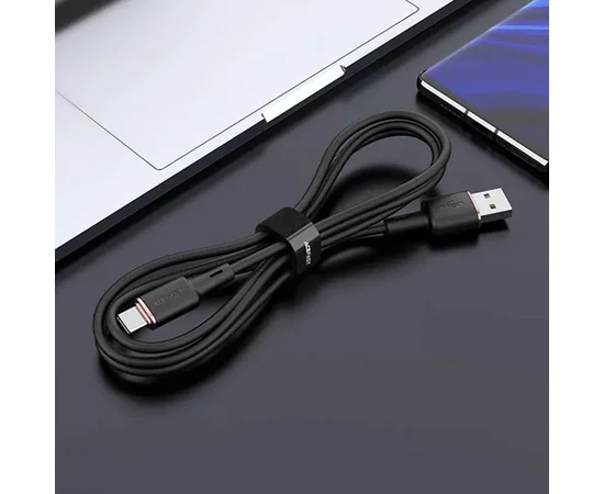 Дата кабель Acefast C2-04 USB-A to USB-C zinc alloy silicone (1m) Black
