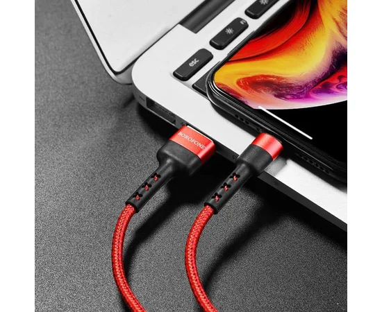 Дата кабель Borofone BX34 Advantage USB to Lightning (1m) Красный