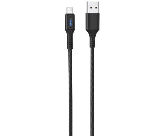 Дата кабель Hoco U79 "Admirable Smart Power" MicroUSB (1.2М) Черный