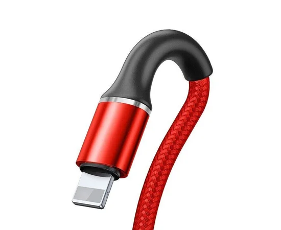 Дата кабель Baseus Halo Data Lightning 2.4A (1m) Red