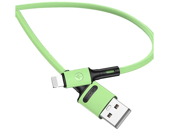Дата кабель USAMS US-SJ434 U52 USB to Lightning (1m) Зеленый