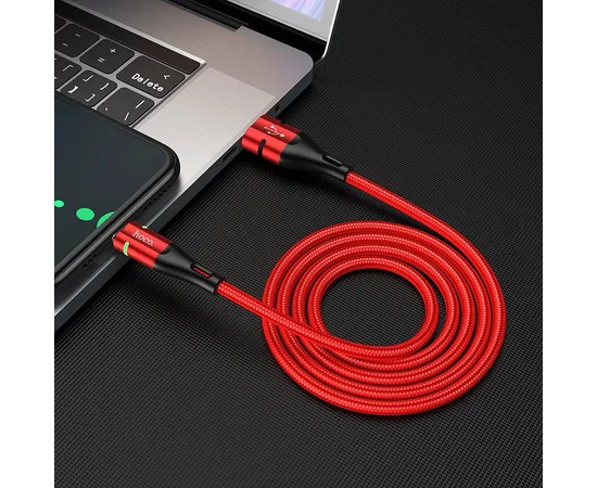 Дата кабель Hoco U93 "Shadow" Type-C (1.2 m) Красный
