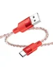 Дата кабель Hoco X99 Crystal Junction USB to Type-C (1.2m) Red