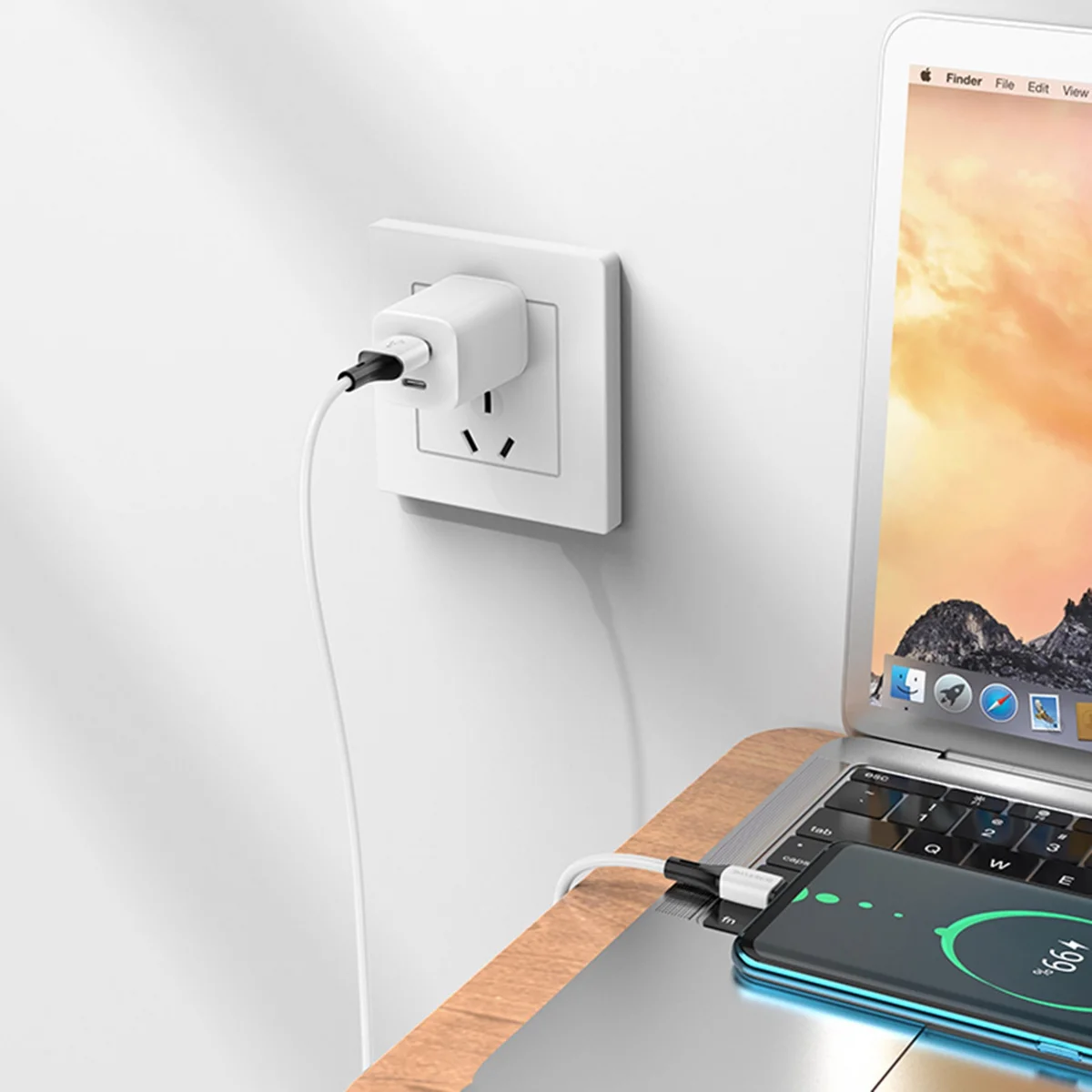 Дата кабель Borofone BX79 USB to Type-C (1m) Белый