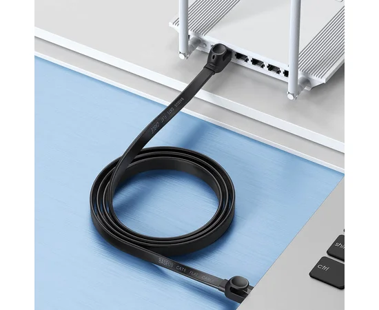 Кабель Baseus High Speed CAT6 Gigabit Ethernet Cable (Flat Cable)30m Cluster (B00133205111-02) Black