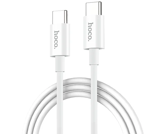 Дата кабель Hoco X23 Skilled Type-C to Type-C (3A/1М) Белый