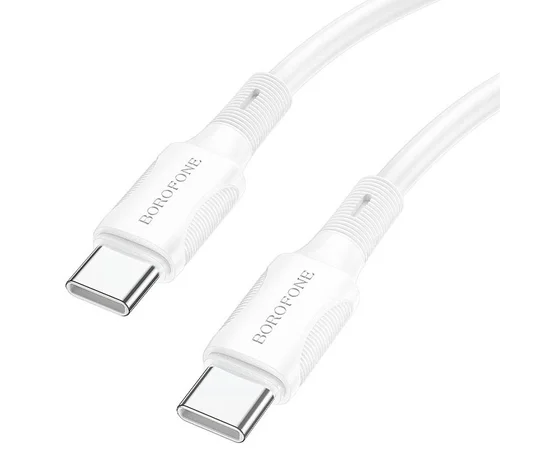 Дата кабель Borofone BX80 Type-C to Type-C 60W (1m) Белый