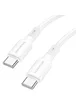 Дата кабель Borofone BX80 Type-C to Type-C 60W (1m) Белый