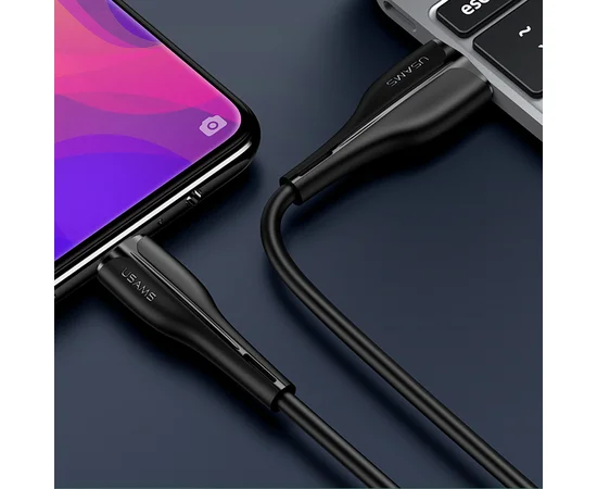 Дата кабель Usams US-SJ375 U38 Micro 4A Fast Charging & Data Cable 1m Черный