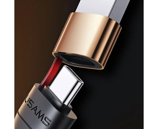 Дата кабель Usams US-SJ483 U62 USB + Type-C to Type-C + Lightning PD (1.2m) Черный