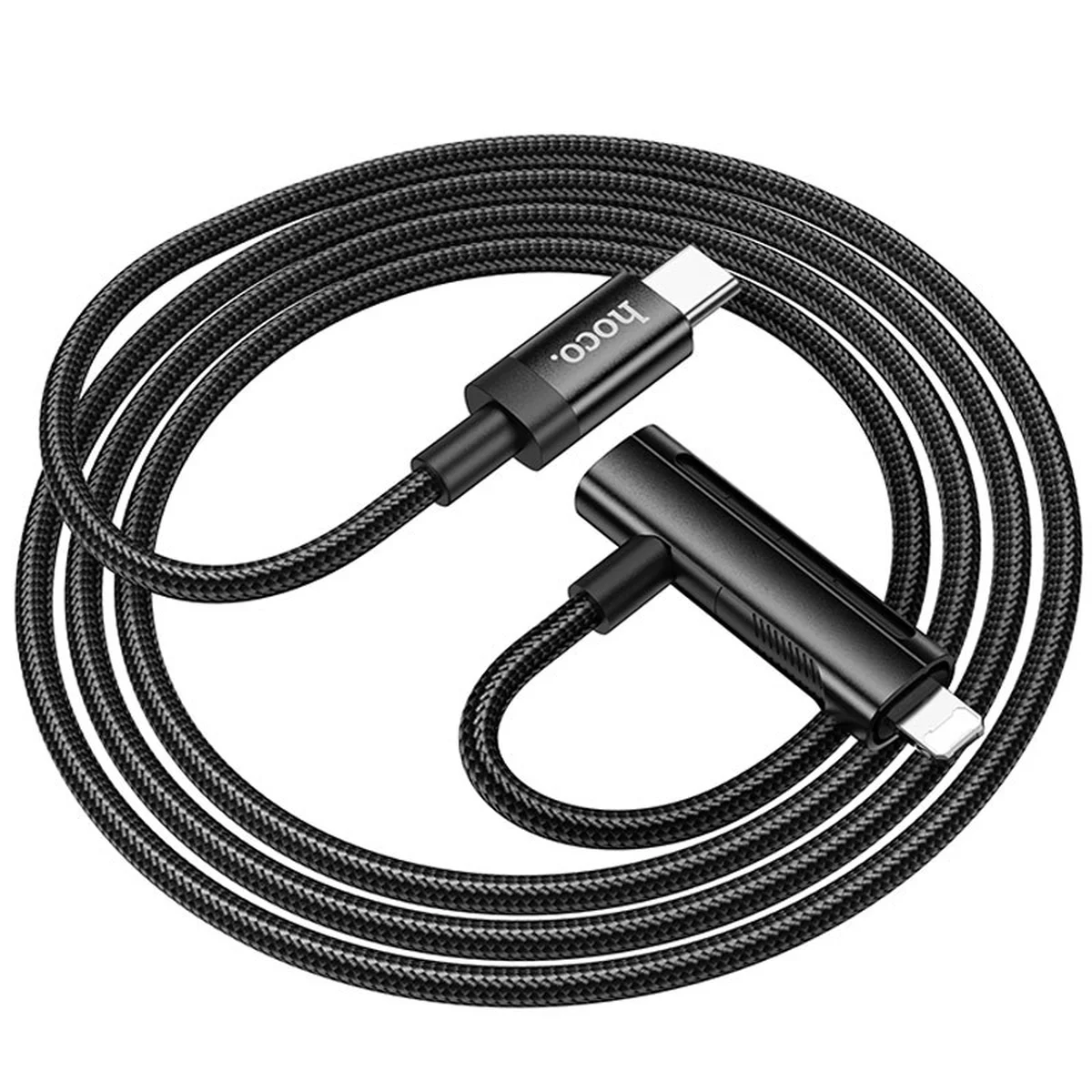 Дата кабель Hoco U135 Incredible 2in1 Type-C to Lightning/Type-C (1m) Black