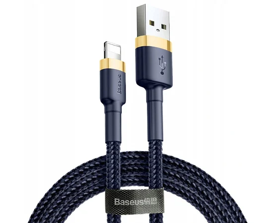 Дата кабель Baseus Cafule Lightning Cable 1.5A (2m) (CALKLF-C) Золотой / Синий
