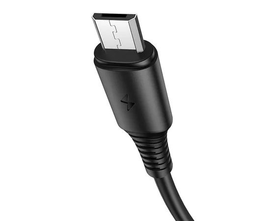 Дата кабель Borofone BX47 Coolway USB to MicroUSB (1m) Черный