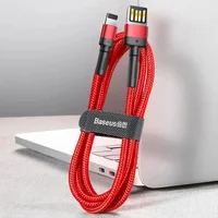 Дата кабель Baseus Cafule Lightning Cable Special Edition 2.4A (1m) (CALKLF-G) Red