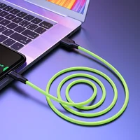 Дата кабель Hoco X21 Plus Fluorescent Silicone MicroUSB Cable (1m) Зеленый