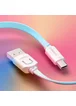 Дата кабель Usams US-SJ020 U-Trans Series USB to MicroUSB (1m) Бирюзовый