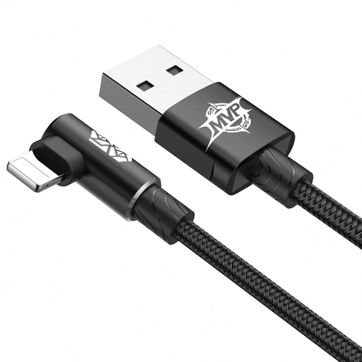 Дата кабель Baseus MVP Elbow Lightning Cable 2.4A (1m) (CALMVP) Black