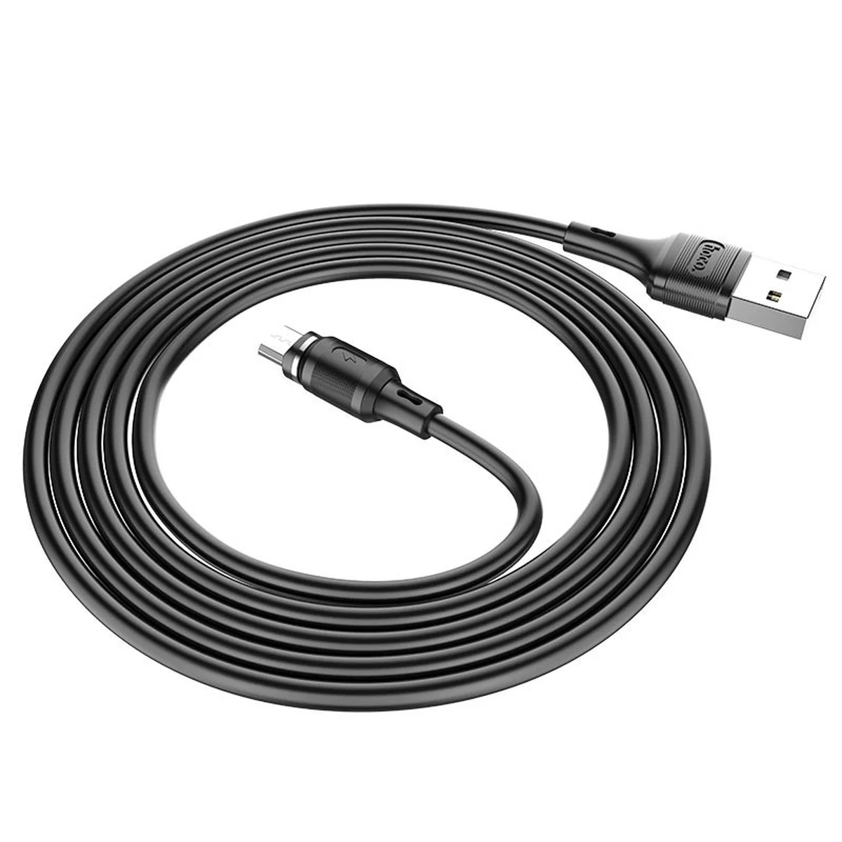 Дата кабель Hoco X52 "Sereno magnetic" USB to MicroUSB (1m) Черный