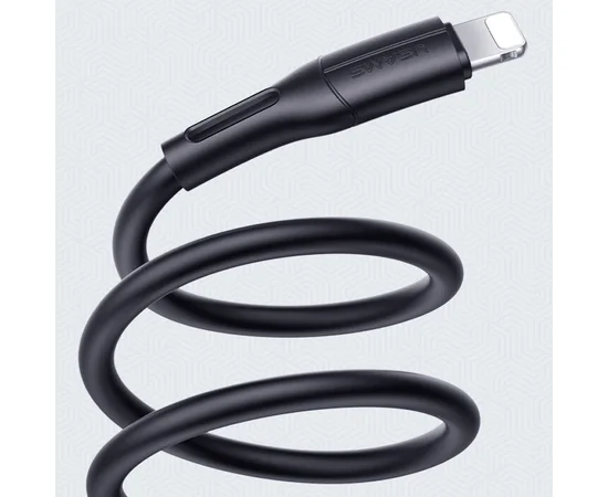 Дата кабель USAMS US-SJ500 U68 USB to Lightning (1m) Черный