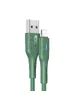Дата кабель USAMS US-SJ425 U-Bob Series USB to Lightning Smart Power-off Cable (1.2m) Зеленый