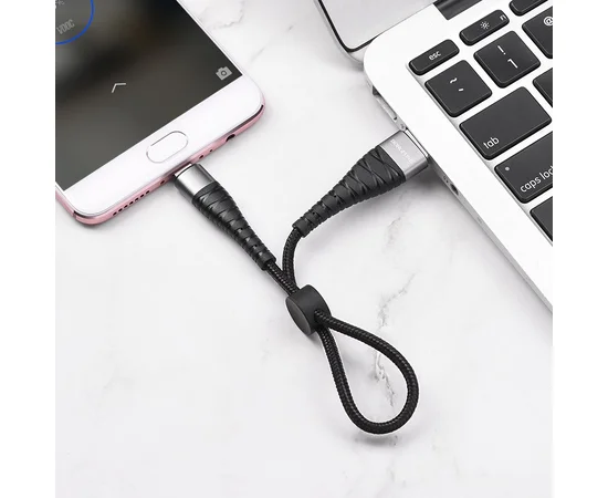 Дата кабель Borofone BX32 Munificent USB to MicroUSB (0.25m) Черный