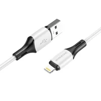 Дата кабель Borofone BX79 USB to Lightning (1m) Белый