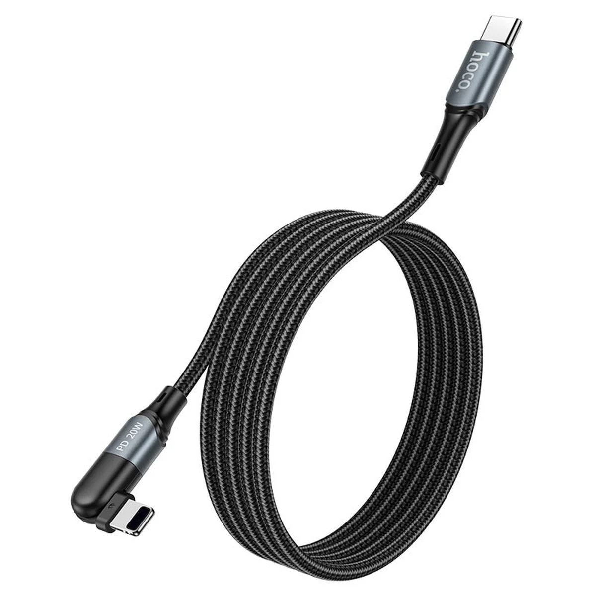 Дата кабель Hoco U100 "Orbit PD" Type-C to Lightning (1.2 m) Чорний