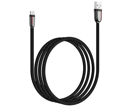 Дата кабель Hoco U74 "Grand" MicroUSB (1.2m) Черный