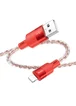 Дата кабель Hoco X99 Crystal Junction USB to Lightning (1.2m) Red