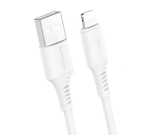 Дата кабель Borofone BX47 Coolway USB to Lightning (1m) Белый