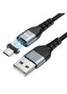 Дата кабель Hoco U96 "Traveller magnetic" MicroUSB (1.2m) Черный