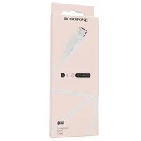 Дата кабель Borofone BX18 Optimal USB to MicroUSB (3m) Белый
