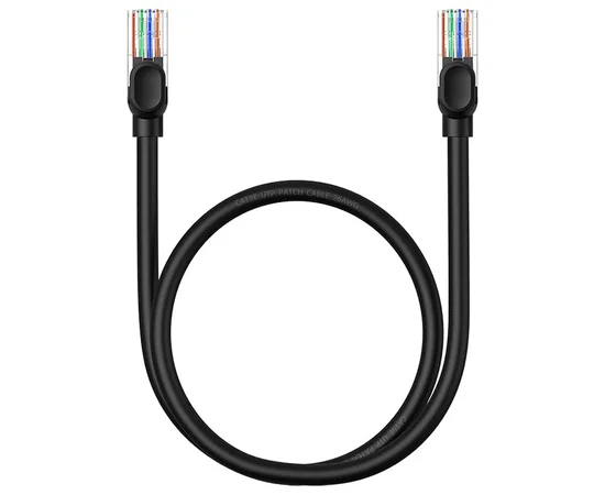 Кабель Baseus High Speed CAT5 Gigabit Ethernet Cable (Round Cable) 1.5m Cluster (B00133206111-02) Black