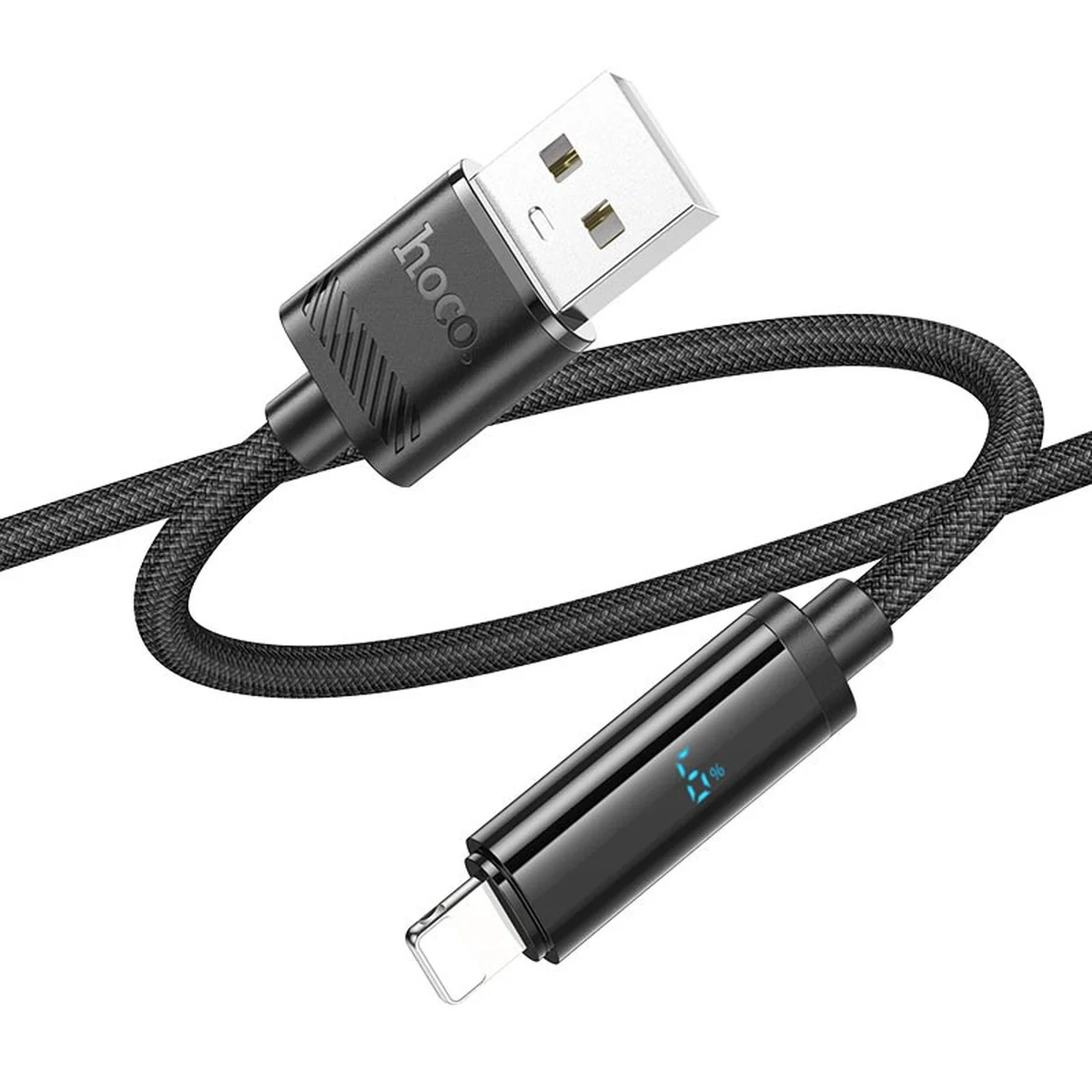 Дата кабель Hoco U127 Power USB to Lightning Black