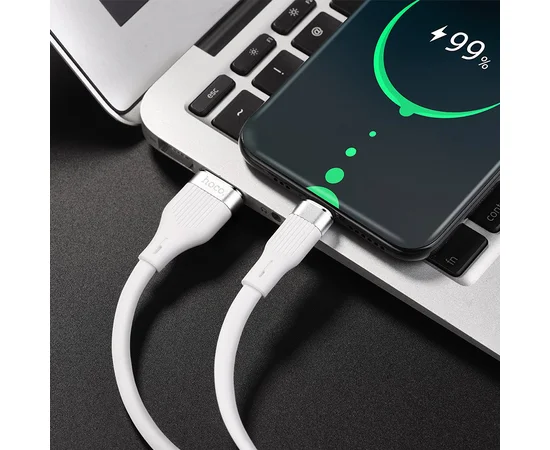 Дата кабель Hoco U72 "Forest Silicone" Type-C (1.2М) Белый