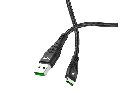 Дата кабель Hoco U53 Flash Type-C Cable (5A) (1.2m) black