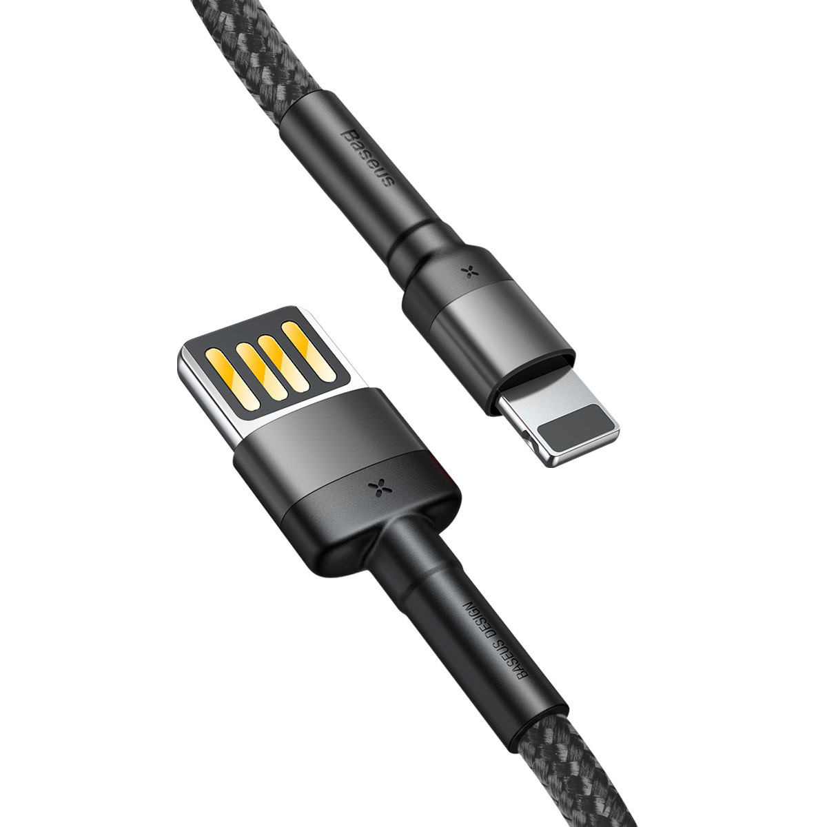 Дата кабель Baseus Cafule Lightning Cable Special Edition 2.4A (1m) (CALKLF) Серый