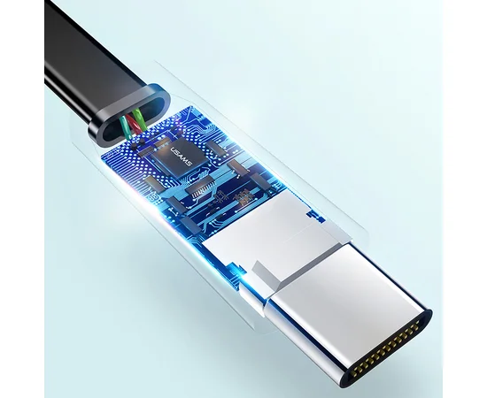 Дата кабель USAMS US-SJ200 USB to Type-C 2A (1.2m) Черный