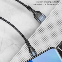 Дата кабель Usams US-SJ449 U55 Aluminum Alloy Braided USB to Type-C (1m) Black