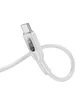 Дата кабель Hoco U120 Transparent explore intelligent power-off USB to Type-C 5A (1.2m) Gray