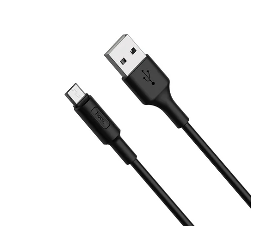 Дата кабель Hoco X25 Soarer MicroUSB (1m) Черный