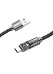 Дата кабель Hoco U122 Lantern Transparent Discovery Edition USB to Type-C Black