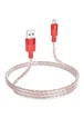 Дата кабель Hoco X99 Crystal Junction USB to MicroUSB (1.2m) Red
