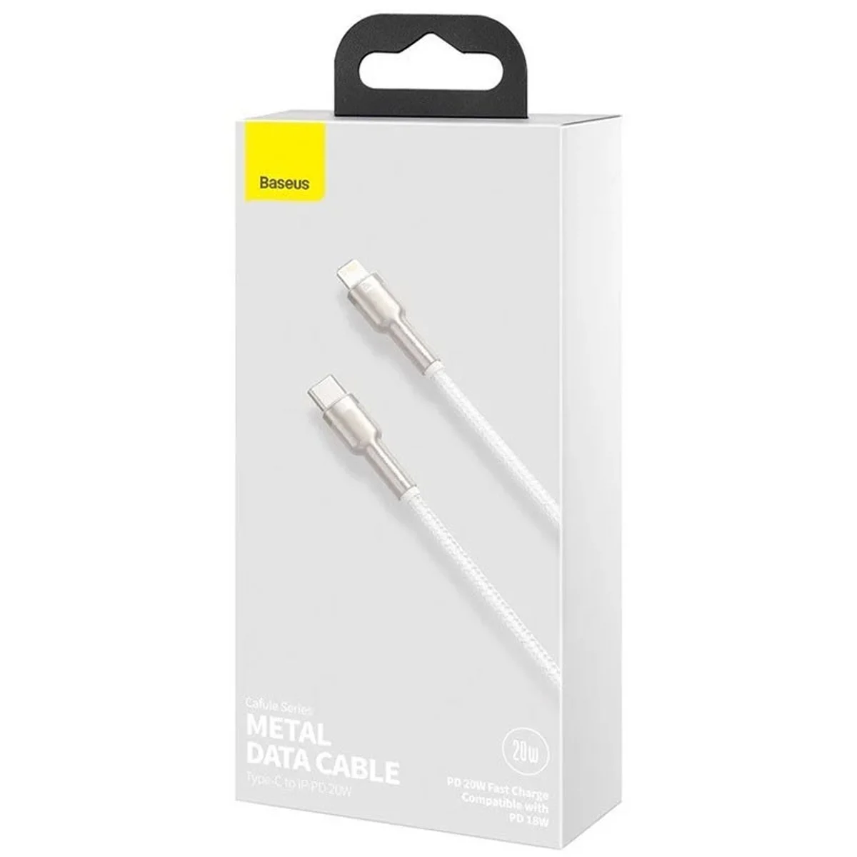 Дата кабель Baseus Cafule Series Metal Type-C to Lightning PD 20W (2m) Белый