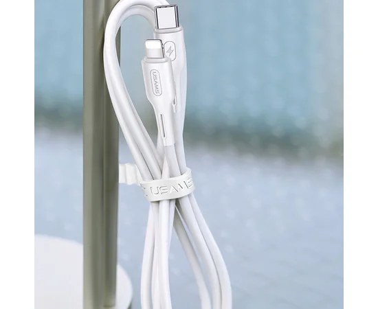 Дата кабель USAMS US-SJ406 U43 Type-C to Lightning PD Fast Charging (1.2m) Белый