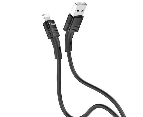 Дата кабель Hoco U82 "Cool grace" Lightning (1.2 m) Черный