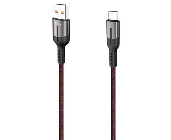 Дата кабель Hoco U68 "Gusto" Type-C 5A (1.2m) Черный