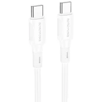 Дата кабель Borofone BX80 Type-C to Type-C 60W (1m) Белый