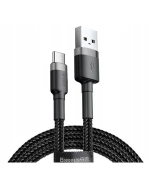 Дата кабель Baseus Cafule Type-C Cable 2A (2m) Черный / Серый